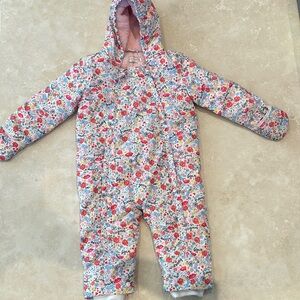 Cath Kidston Baby Girl’s Floral Snowsuit with matching Booties